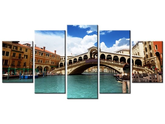 Obraz Wenecki most, 5 elementów, 150x70 cm Oobrazy
