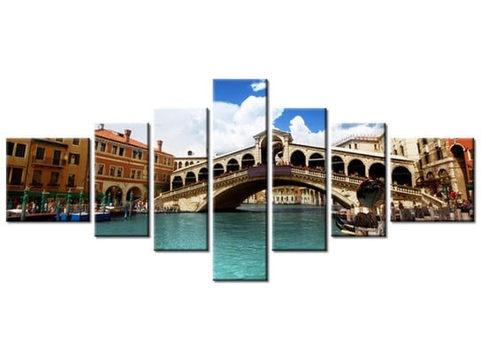 Obraz Wenecki most, 7 elementów, 160x70 cm Oobrazy