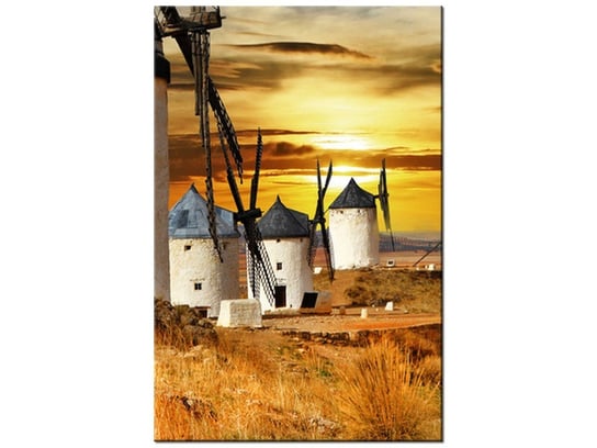 Obraz Wiatraki w Hiszpanii, 20x30 cm Oobrazy