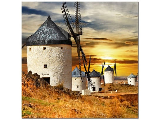 Obraz Wiatraki w Hiszpanii, 30x30 cm Oobrazy