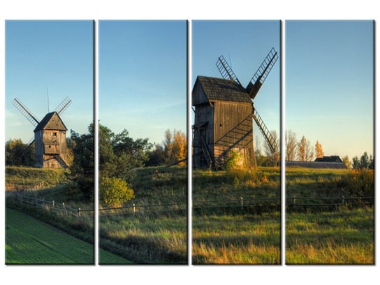 Obraz Wiatraki w Polsce, 4 elementy, 120x80 cm Oobrazy
