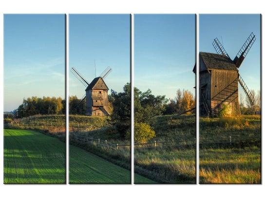 Obraz Wiatraki w Polsce, 4 elementy, 120x80 cm Oobrazy