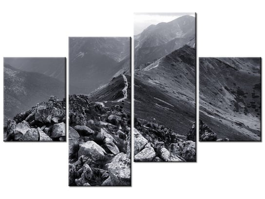 Obraz Widok górski, 4 elementy, 120x80 cm Oobrazy