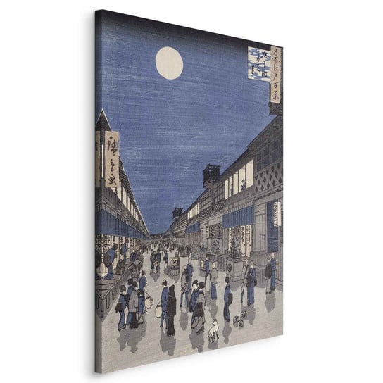 Obraz - Widok nocny na ulicę Saruwaka z serii "Meisho Edo Hyakkei" (Utagawa Hiroshige) ARTGEIST