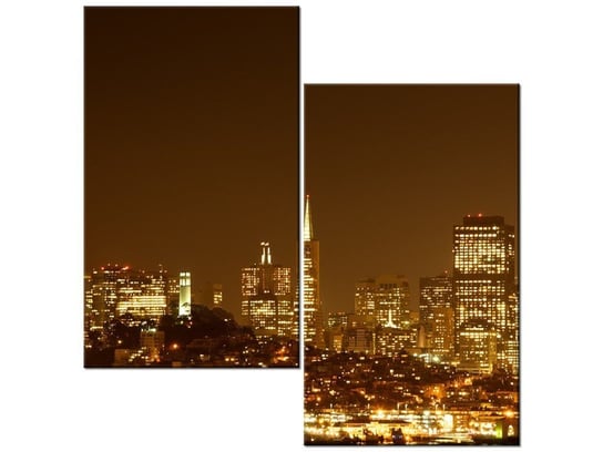 Obraz Wieczorne światła - Jamie McCaffrey, 2 elementy, 60x60 cm Oobrazy