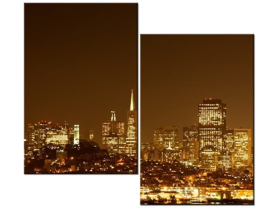 Obraz Wieczorne światła - Jamie McCaffrey, 2 elementy, 80x70 cm Oobrazy