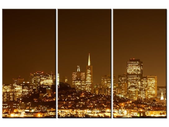 Obraz Wieczorne światła - Jamie McCaffrey, 3 elementy, 90x60 cm Oobrazy