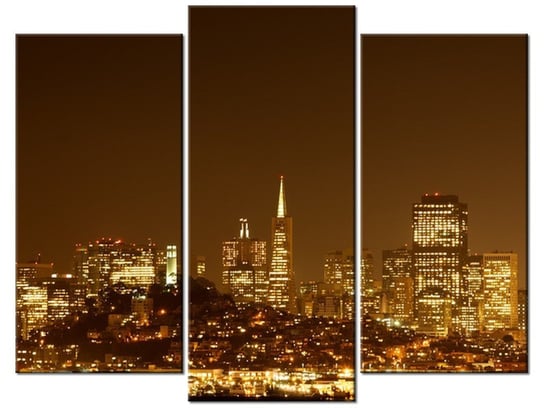 Obraz Wieczorne światła - Jamie McCaffrey, 3 elementy, 90x70 cm Oobrazy