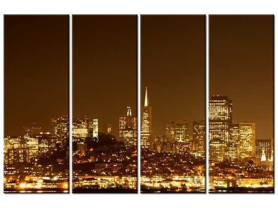 Obraz Wieczorne światła - Jamie McCaffrey, 4 elementy, 120x80 cm Oobrazy