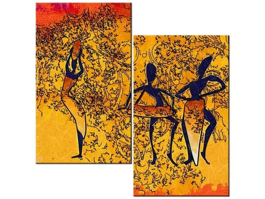 Obraz Wieczorny taniec, 2 elementy, 60x60 cm Oobrazy