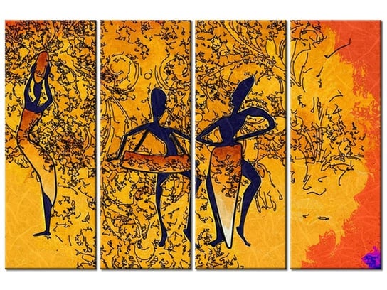 Obraz Wieczorny taniec, 4 elementy, 120x80 cm Oobrazy