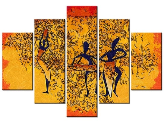 Obraz Wieczorny taniec, 5 elementów, 150x105 cm Oobrazy