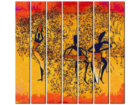Obraz Wieczorny taniec, 7 elementów, 210x195 cm Oobrazy