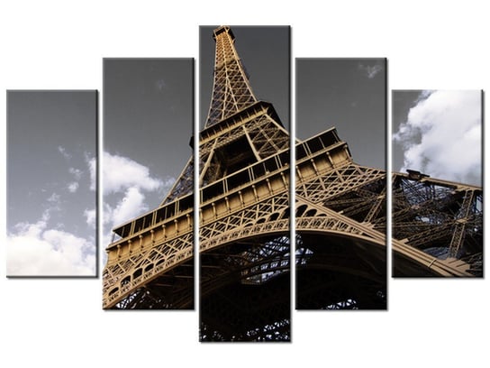 Obraz Wieża Eiffla, 5 elementów, 150x100 cm Oobrazy