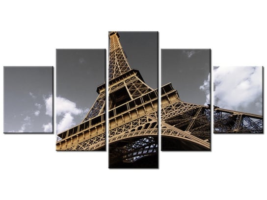 Obraz Wieża Eiffla, 5 elementów, 150x80 cm Oobrazy