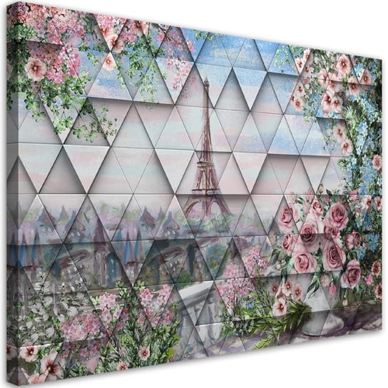 Obraz, Wieża Eiffla wiosną - 90x60 Inna marka