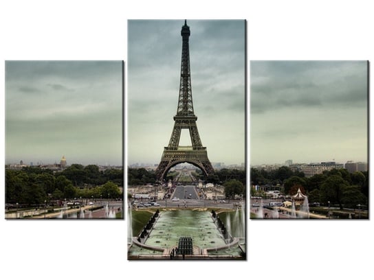 Obraz Wieża w Paryżu, 3 elementy, 90x60 cm Oobrazy
