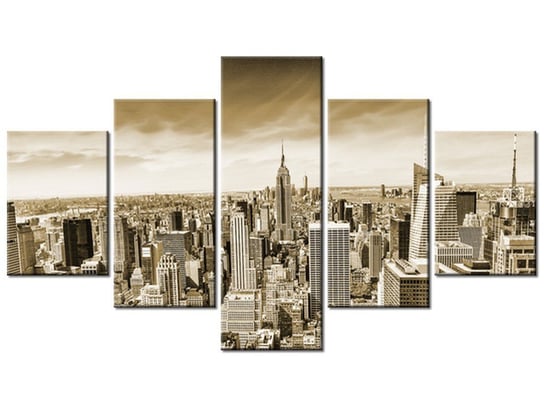Obraz Wieżowce Nowego Jorku, 5 elementów, 125x70 cm Oobrazy