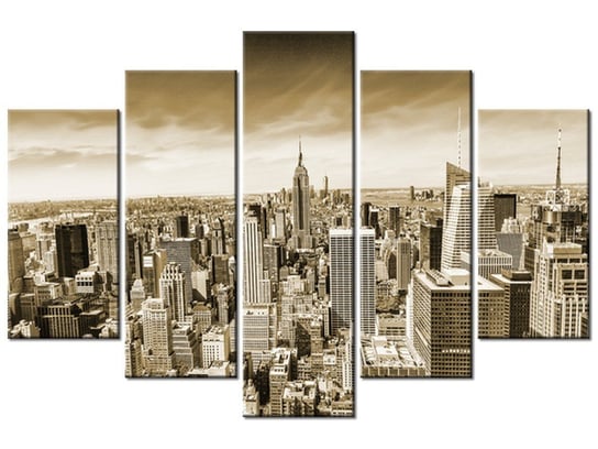 Obraz Wieżowce Nowego Jorku, 5 elementów, 150x100 cm Oobrazy