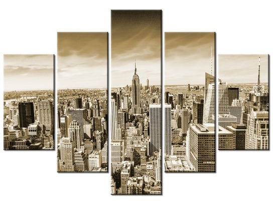 Obraz Wieżowce Nowego Jorku, 5 elementów, 150x105 cm Oobrazy