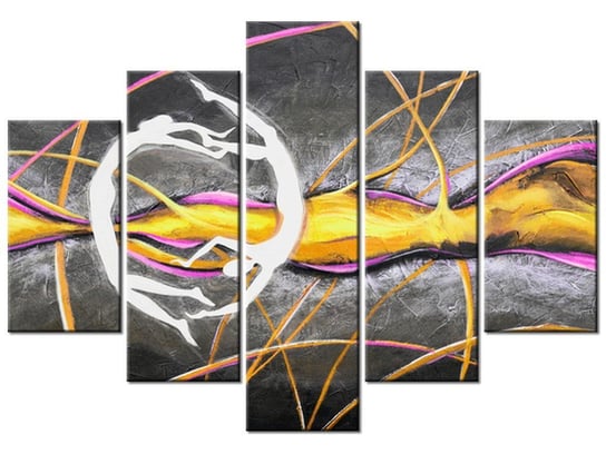 Obraz Wirujące postacie, 5 elementów, 150x105 cm Oobrazy
