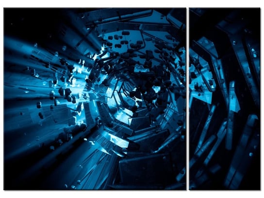 Obraz Wirujący tunel 3D, 2 elementy, 70x50 cm Oobrazy