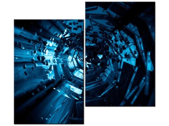 Obraz Wirujący tunel 3D, 2 elementy, 80x70 cm Oobrazy