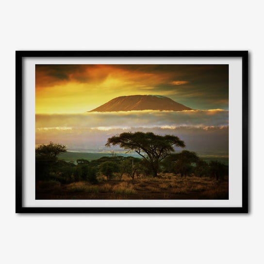 Obraz wiszący z ramką TULUP Kilimandżaro Kenia 70x50 cm cm Tulup
