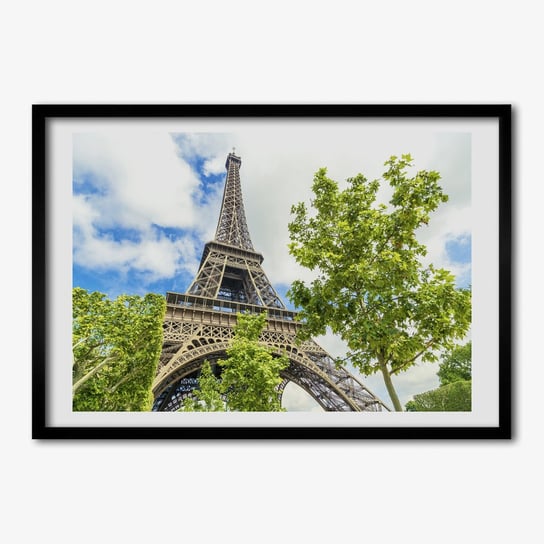 Obraz wiszący z ramką TULUP Wieża Eiffla Paryż 70x50 cm cm Tulup