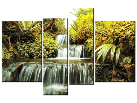 Obraz Wodospad, 4 elementy, 130x85 cm Oobrazy