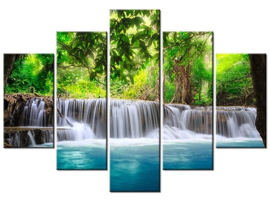 Obraz, Wodospad, 5 elementów, 150x105 cm Oobrazy