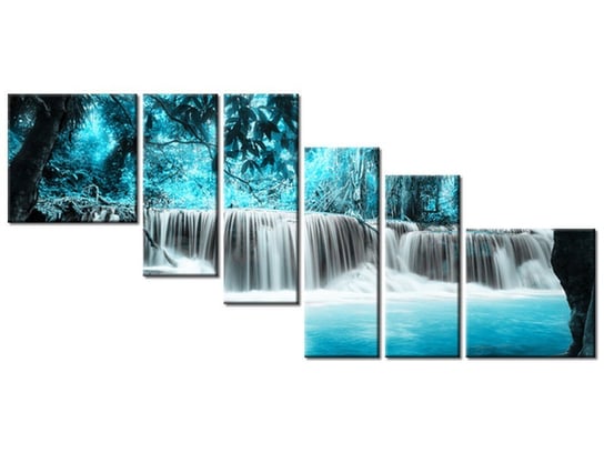 Obraz, Wodospad, 6 elementów, 220x100 cm Oobrazy