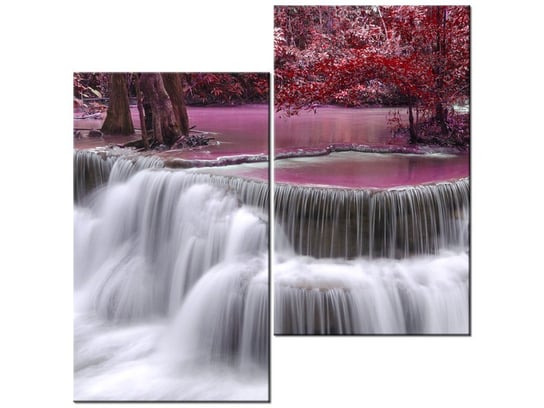 Obraz Wodospad Dong Pee Sua, 2 elementy, 60x60 cm Oobrazy