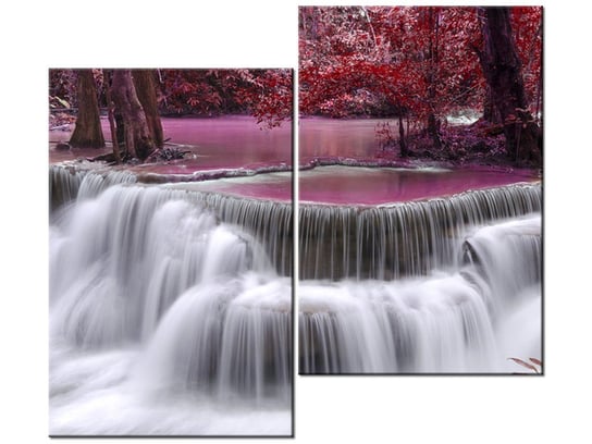 Obraz Wodospad Dong Pee Sua, 2 elementy, 80x70 cm Oobrazy