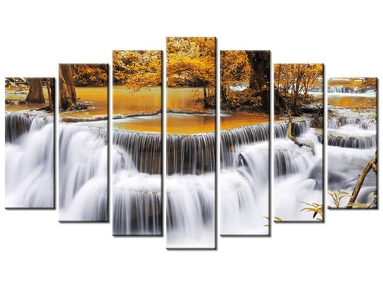 Obraz Wodospad Dong Pee Sua, 7 elementów, 140x80 cm Oobrazy