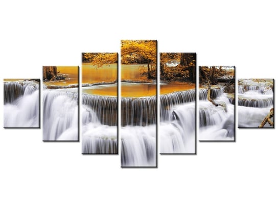 Obraz, Wodospad Dong Pee Sua, 7 elementów, 210x100 cm Oobrazy