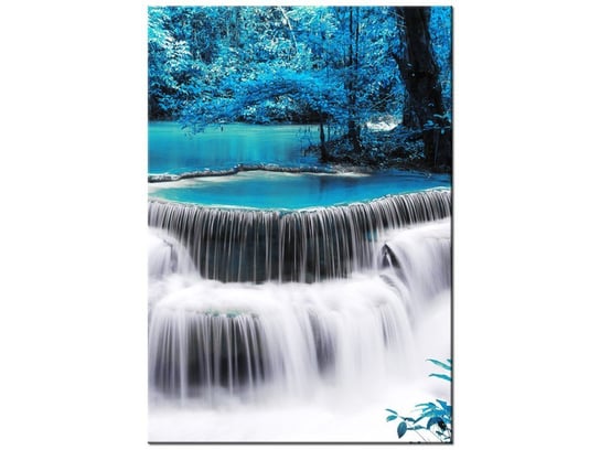Obraz Wodospad Dong Pee Sua blue, 70x100 cm Oobrazy