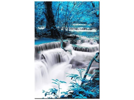 Obraz Wodospad Dong Pee Sua blue, 80x120 cm Oobrazy