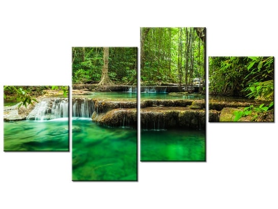 Obraz, Wodospad Erewań, 4 elementy, 160x90 cm Oobrazy