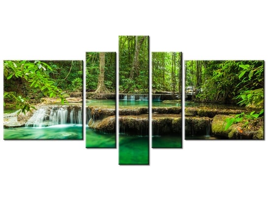 Obraz, Wodospad Erewań, 5 elementów, 160x80 cm Oobrazy