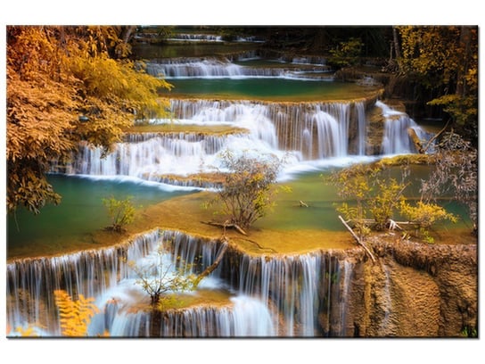 Obraz, Wodospad Huay Mae Khamin, 120x80 cm Oobrazy