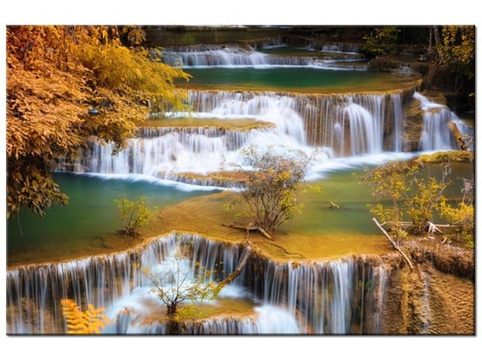 Obraz Wodospad Huay Mae Khamin, 60x40 cm Oobrazy
