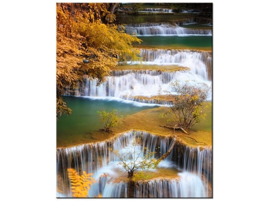 Obraz Wodospad Huay Mae Khamin, 60x75 cm Oobrazy
