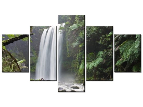 Obraz Wodospad nad rzeką Aire, 5 elementów, 125x70 cm Oobrazy