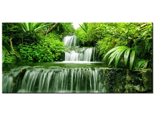 Obraz, Wodospad w lesie deszczowym, 115x55 cm Oobrazy
