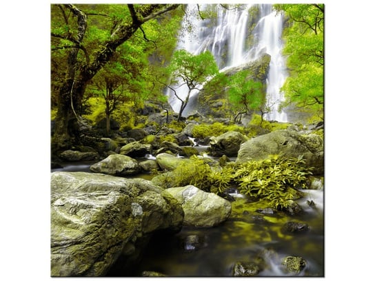 Obraz Wodospad w zieleni, 30x30 cm Oobrazy