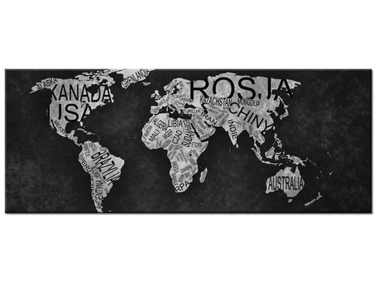 Obraz World Map, 100x40 cm Oobrazy