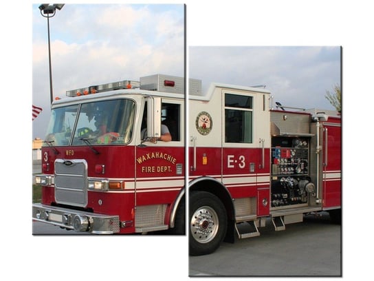 Obraz Wóz strażacki - Paul Orear, 2 elementy, 80x70 cm Oobrazy