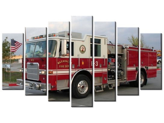 Obraz Wóz strażacki - Paul Orear, 7 elementów, 140x80 cm Oobrazy