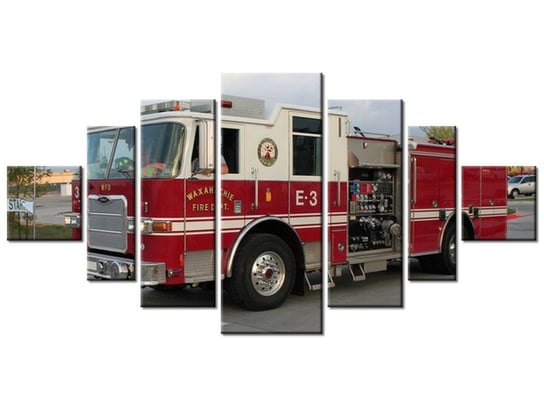 Obraz Wóz strażacki - Paul Orear, 7 elementów, 200x100 cm Oobrazy